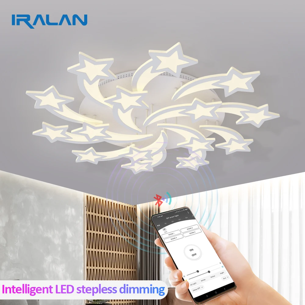 IRALAN современные светодиоды люстра для гостиной/кабинета спальни дизайн со