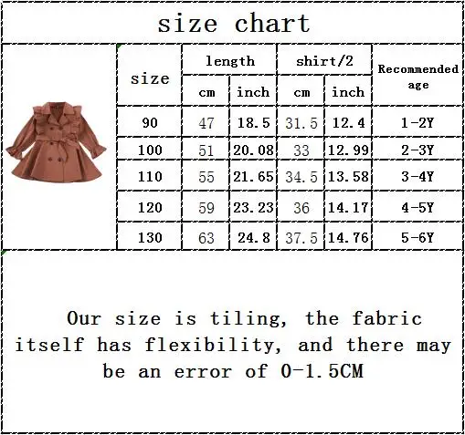 

Pretty Girls Autumn Full Sleeve Solid Buttons Ruched Tops Outfits Toddler Kids Children Fashion Jacket Coat Baby Windbreak 1-6Y