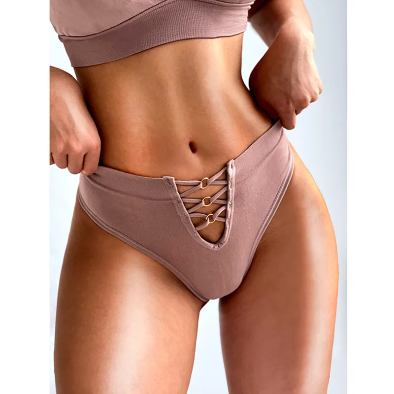 Трусы женские SP &amp CITY хлопковые бесшовные с высокой эластичной талией | Женская