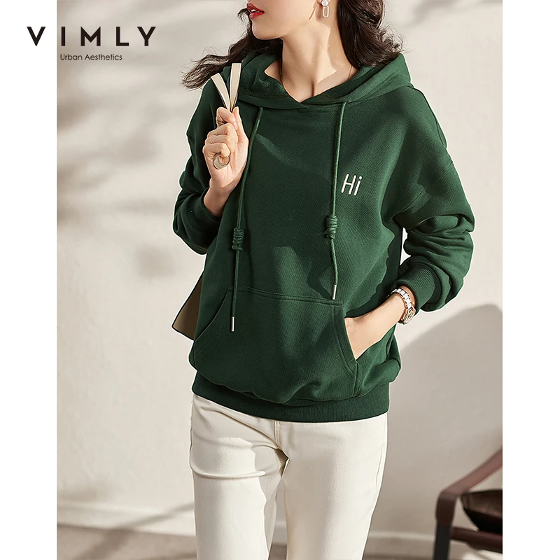 

Женские толстовки на осень и зиму, модный толстый свитшот с надписью и карманами, свободная повседневная одежда, Женский пуловер, топы F8617