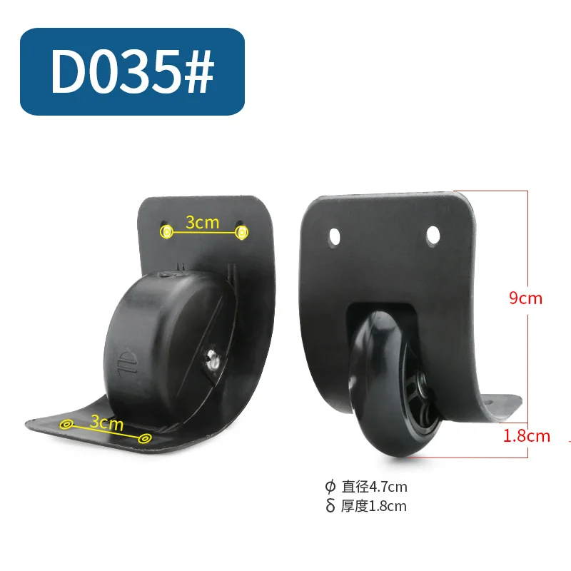 Suitcase Luggage Casters Accessories Repair Travel Luggage Casters Suitcase Parts Replacement Black Luggage Casters Accessories