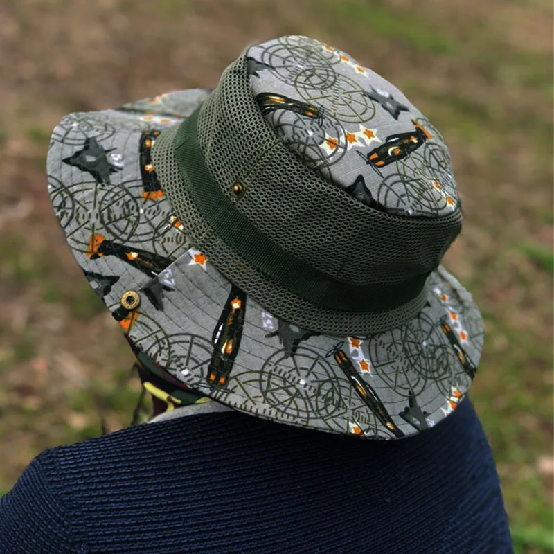 Панама мужская с широкими полями Воздухопроницаемая сетчатая шляпа от солнца из