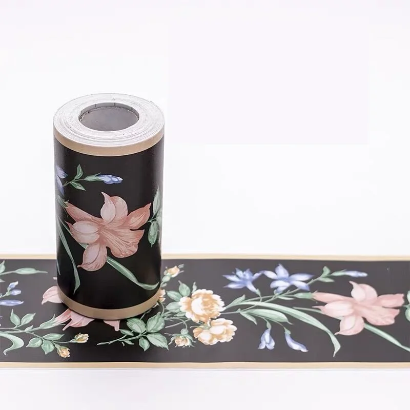 Линия талии виниловые самоклеющиеся бумаги водонепроницаемый талии линии adesivo де parede кухня обои границы B25 - Цвет: 1019