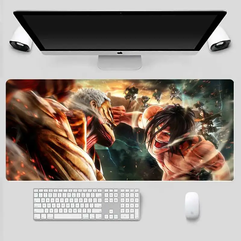 

Attack on Titan anime Comfort Mouse Mat Gaming Mousepad X XL XXL Non-slip Cushion Thickness 2mm LockEdge equal LE