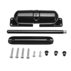 Цинковый сплав трек Весна Автоматическая Невидимый Дверной доводчик автоматический установленный ограничители открывания дверей Регулируемый поверхностный доводчик двери