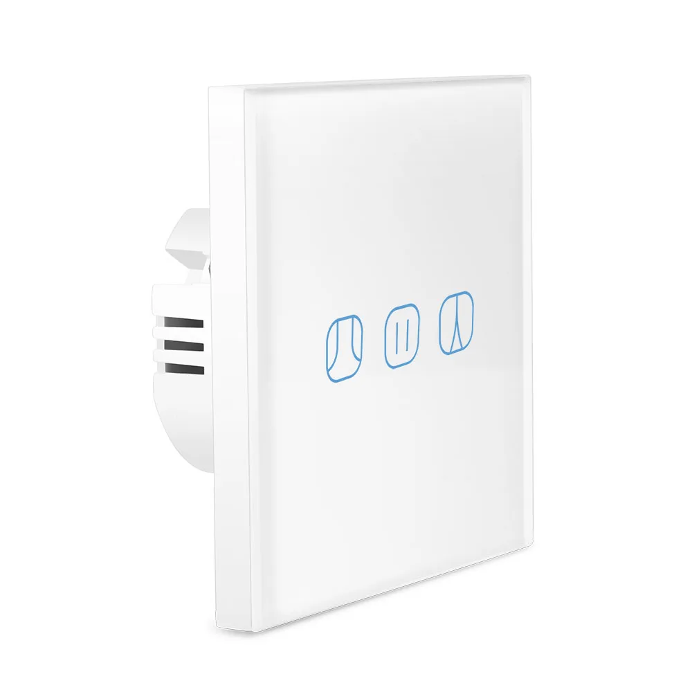 Умный выключатель жалюзи для ЕС Wi Fi Электрический трубчатый мотор работает с Google