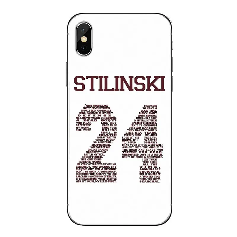 2017 Teen Wolf STILINSKI 24 прозрачный мягкий чехол для iPod Touch Apple iPhone 4 4s 5 5S SE 5C 6 6S 7 8 X XR XS Plus MAX |