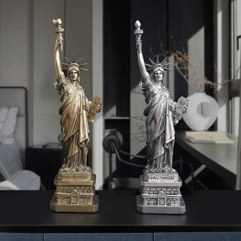 Estatua de la libertad de EE. UU., adornos de decoración creativos para el hogar, oficina, habitación, armario de vino, artesanías, regalo