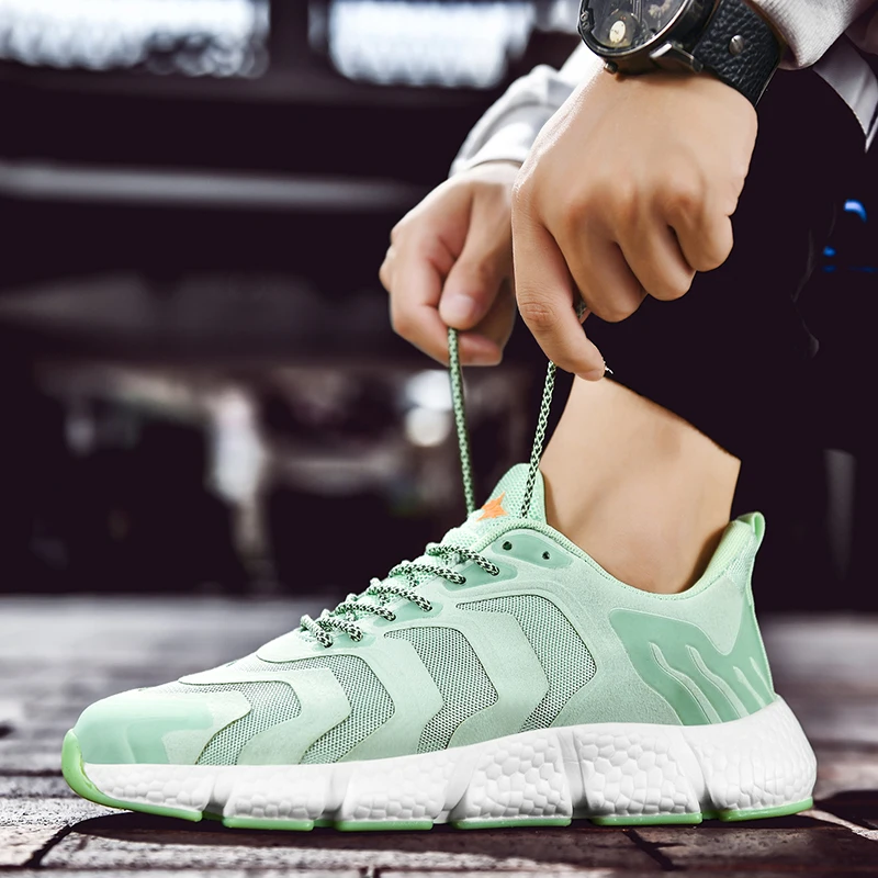 

Men's 2020 new breathable, slow, light, comfortable and fashionable size sports shoes wear-resistant casual shoes 46