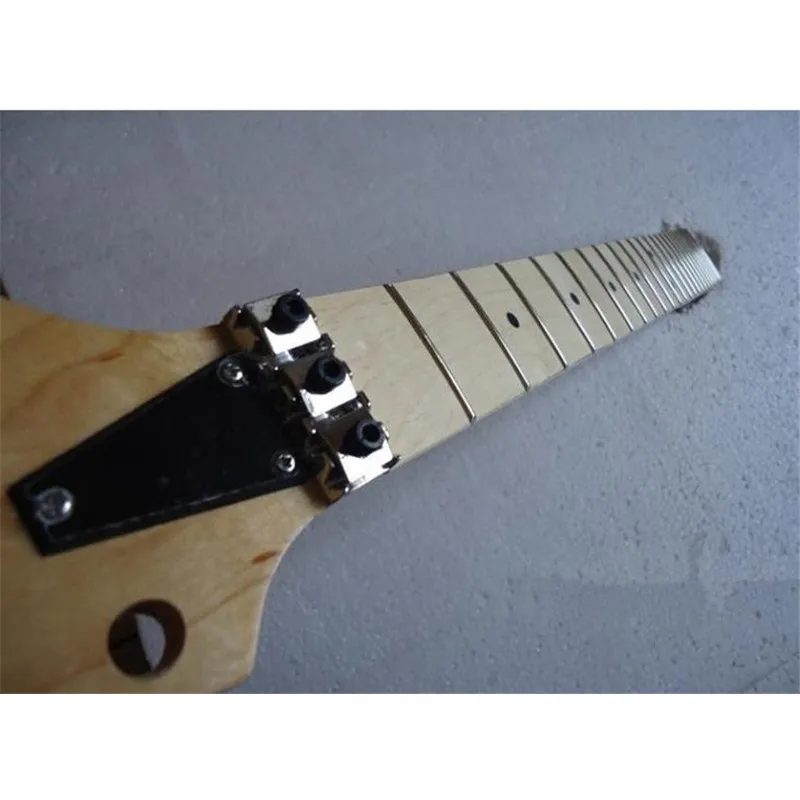 1pcs  24 Frets inlay dots Wood color Electric Guitar maple Neck guitar strings lock Guitar accessories parts Wholesale enlarge