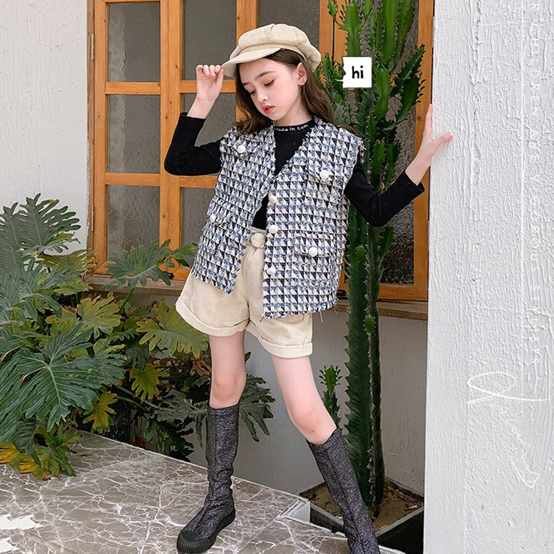 Весенне-осенний жилет для девочек верхняя одежда малышей Детская куртка без