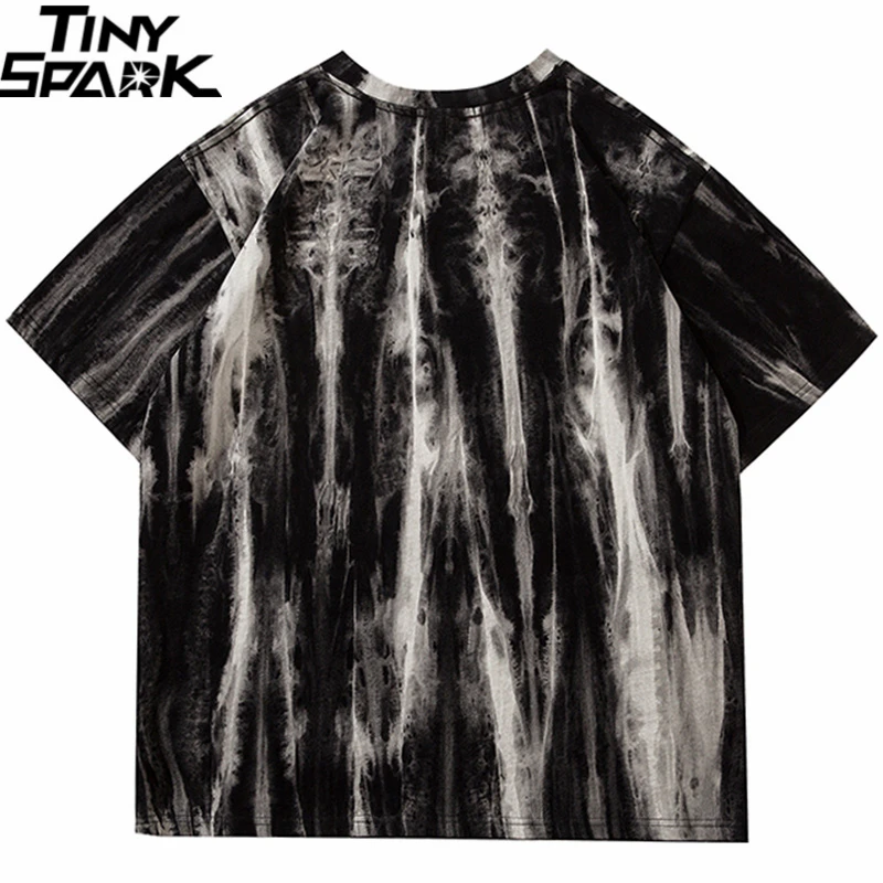 Мужская футболка в стиле хип-хоп уличная одежда Винтажная Blurry Dark летняя Harajuku с