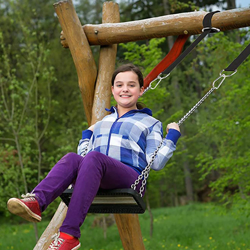 

1pair Easy Install Swing High Load Bearing Heavy Duty With Safety Lock Adjustable Length Forest Hammock Straps Camping For Trees