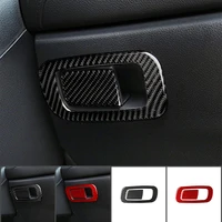 carbon fiber interior accessories storage box button modification protective cover trim stickers for honda civic 2016 2019