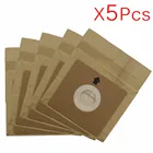 Универсальные мешки для пыли 5 шт., 11x10 см, сменные пылесборники для пылесоса, 100*110 мм, бумажные пакеты для Philips, LG, Haier, Samsung