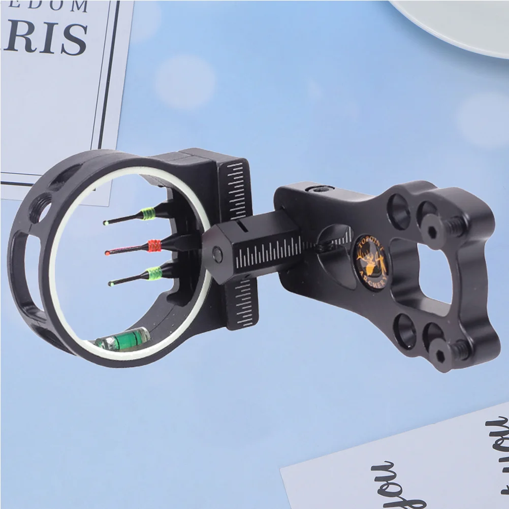 

1Pc Outdoor Archery Sighting Device Bow and Arrow Aiming Device Adjustable 3-Pin Sighting Tool (Black)