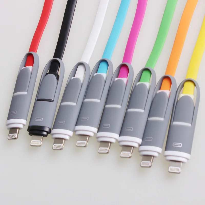 2 / 1 мобильный телефон кабель для зарядки смарт телефонная линия Android корзинка