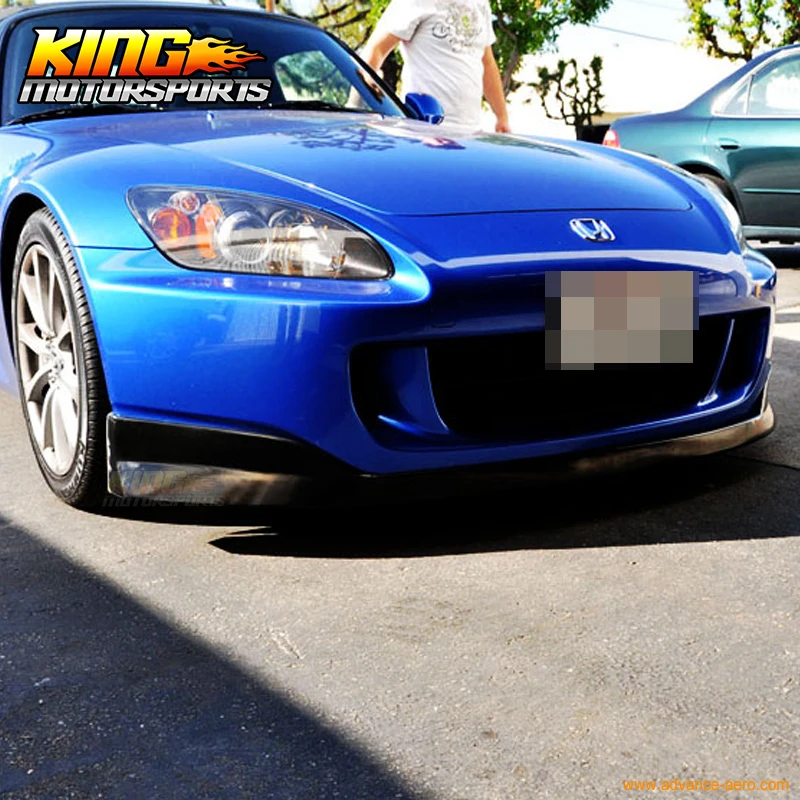 Подходит для 2004-2009 HONDA S2000 AP2 ПУ передний бампер губ боди Черный и AMS стиль