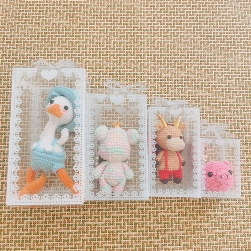 10 шт. Прозрачная ПВХ упаковочная коробка свадебные подарки упаковка для торта