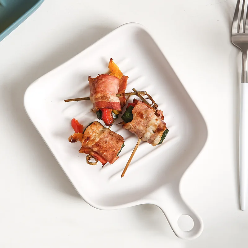 Керамическая тарелка для пиццы и сыра с ручкой 1 шт.| |