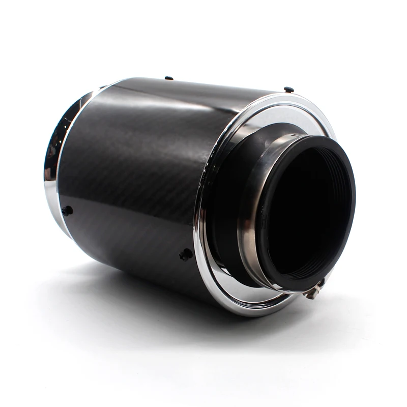 DEFT Universal 3Inch Carbonr Air Filter Supercharger Hood Intake Kit High Power Sports Carbon Fiber Mushroom Head | Автомобили и
