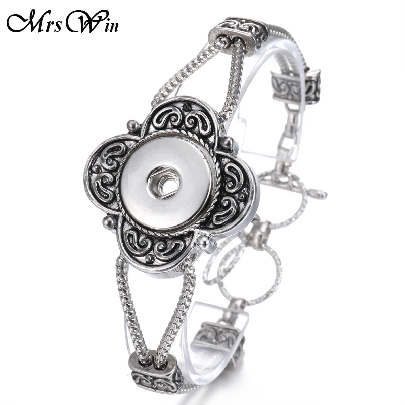 Новинка 18 мм браслет с кнопками браслеты 15 видов конструкций античный 3