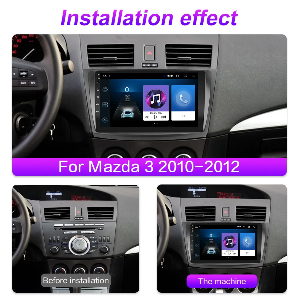 Автомагнитола 2 Din для Mazda 3 мультимедийный видеоплеер на платформе Android 8 1 с 4G и GPS