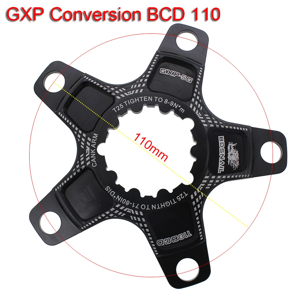 MTB велосипедная Звездочка 104/110BCD велосипедный адаптер с фиксированной передачей