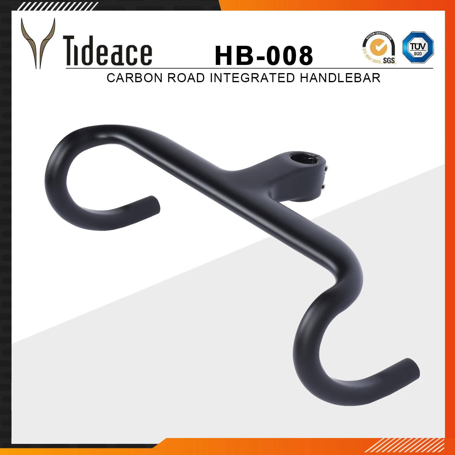 Велосипед Tideace T800 интегрированный руль шоссейного велосипеда углеродный