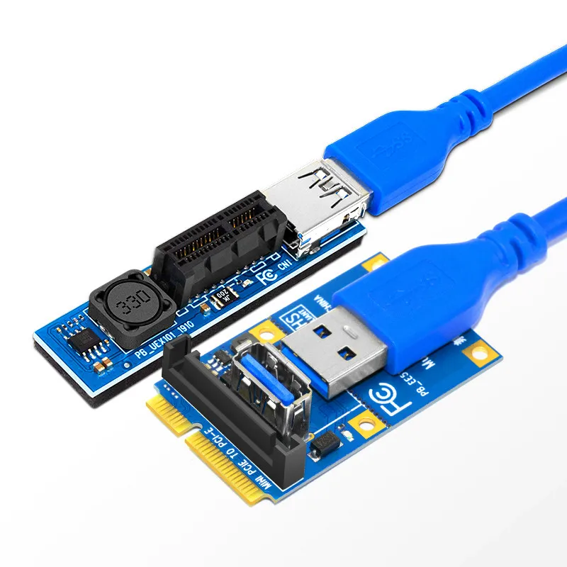Mini PCI E к X1 переходная карта Express разъем двойной SATA питания 60 см USB 3 0 кабель