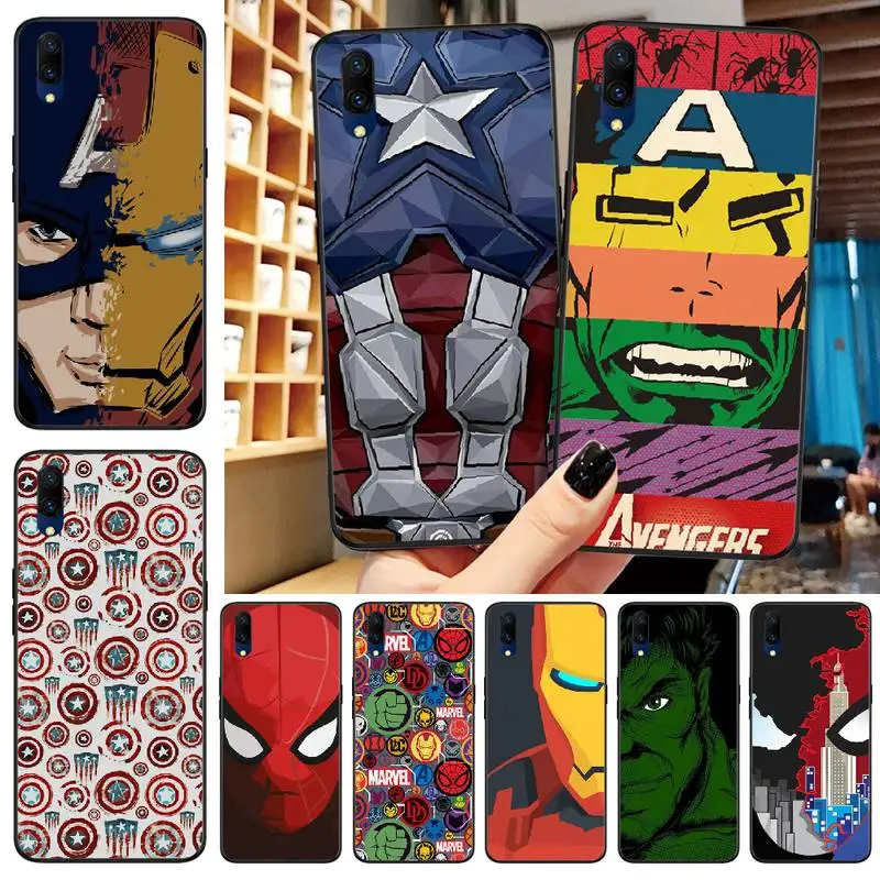 BaweiTE Marvel Super Heroes чехол для телефона VIVO X23 Magic X21 20 30 X21UD X20 21 9S 9 Plus X play 6 | Мобильные