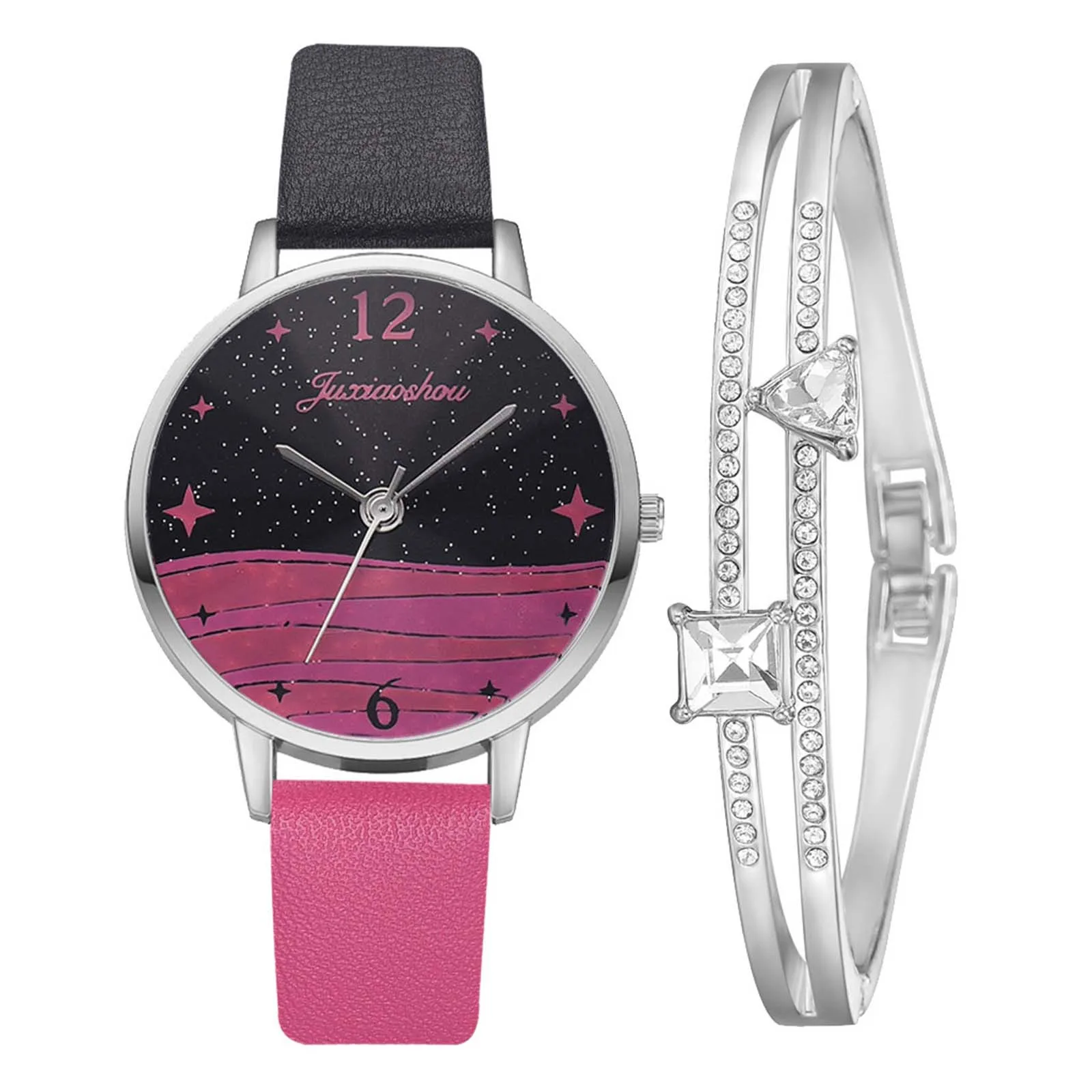 

Relogios Feminino Fashions Fashion Ladies Quartz Watch With Bracelet + Watches, Women's Casual Wrist Watch Jewelry For Women