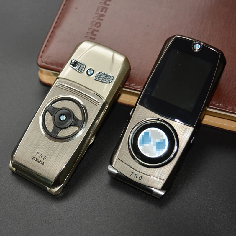 Телефон-раскладушка VTRETU 760 Mini 2 Sim-карты металлический корпус камера Bluetooth MP3 FM