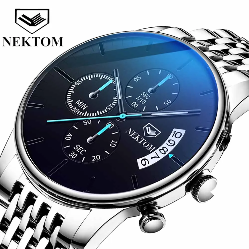 

2021 NEKTOM New Sport Mens Watches Top Luxury Brand Watch For Men Silicone Wristwatch Waterproof Quartz Clock Relogio Masculino