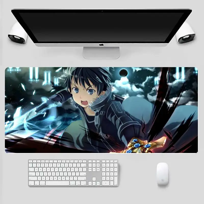 

Sword Art Online SAO Office Mice Gamer Soft Mouse Pad Table Protect Game Office Work Mouse Mat pad X XL Non-slip Laptop Cushion