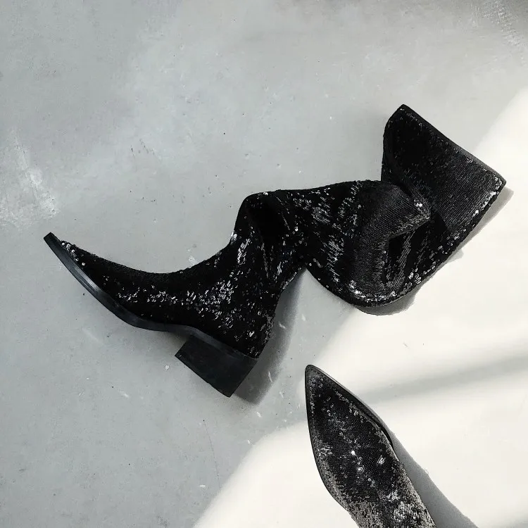 Bota feminina; сезон осень-зима; женские черные сапоги до бедра из блестящей кожи высотой 60 см; Сапоги выше колена; обувь в байкерском стиле
