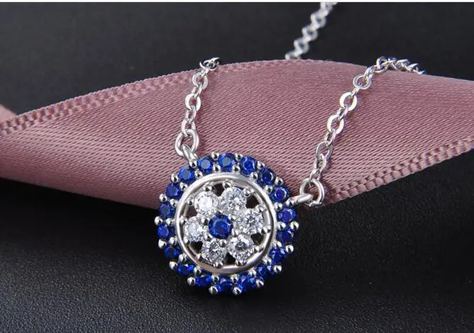 

YBB309 ожерелье для девочки из серебра 925 пробы с цирконом, ожерелье с цирконом для дня рождения, подарок для помолвки