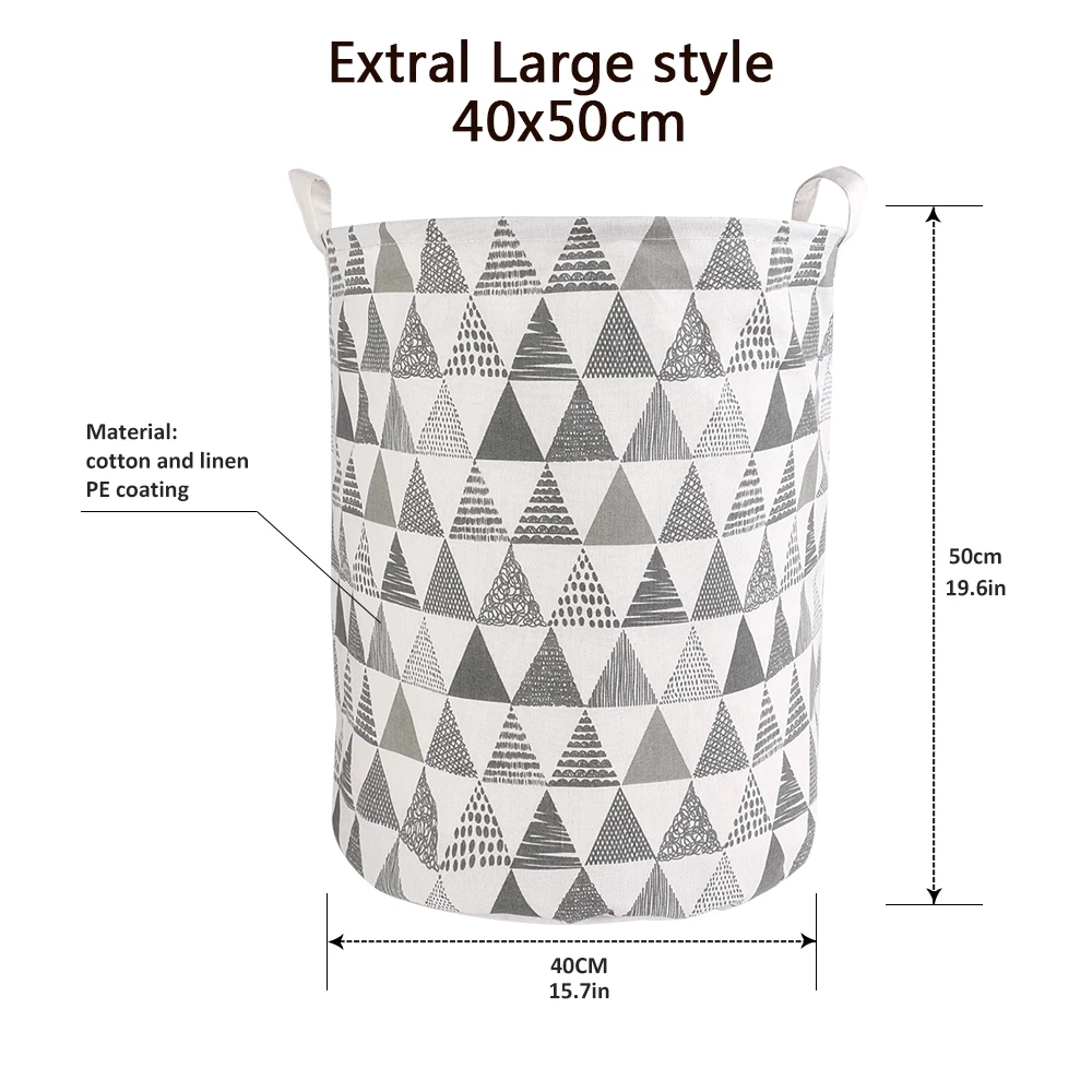 Складной Водонепроницаемый из хлопка и льна PE корзина для белья игрушки корзины