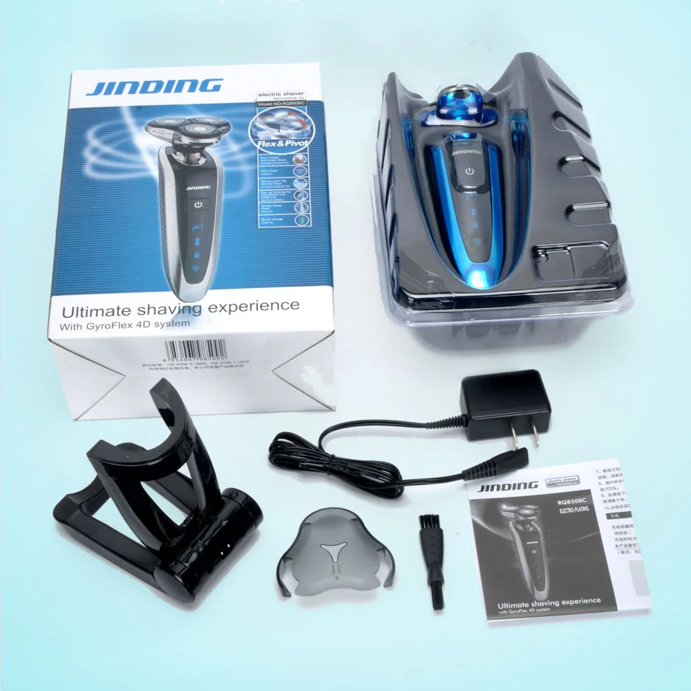 Оригинал 3 лезвия бритва перезаряжаемая электрическая Водонепроницаемая 4D