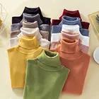 Женский Осенний однотонный базовый свитер Jocoo Jolee карамельных цветов, Повседневная Облегающая водолазка с длинным рукавом, вязаный пуловер в Корейском стиле Харадзюку