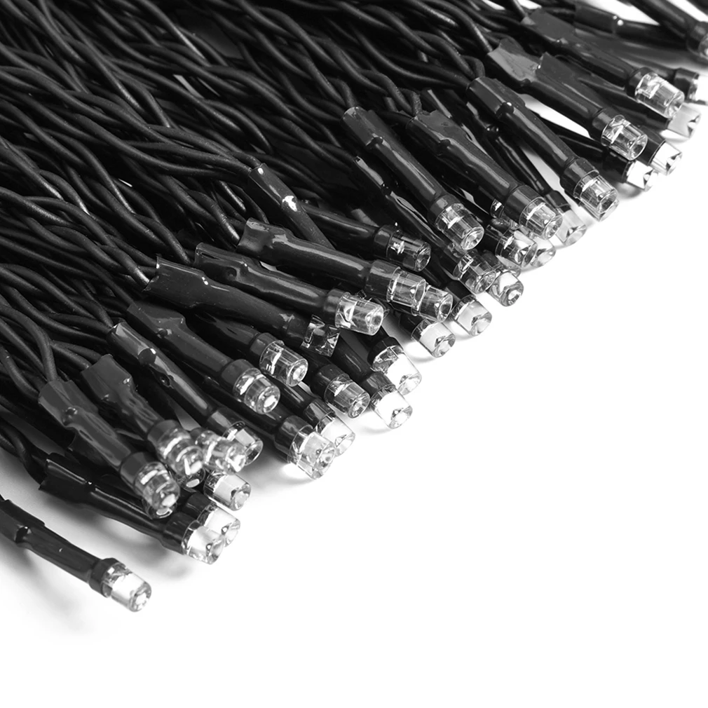 Уличный легкий 12 м водонепроницаемый 100 светодиодный солнечный праздничный