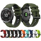Ремешок силиконовый для наручных часов, 22 мм, для Garmin Fenix 6 Pro5 PlusMARQinstinctforerunner 945 935