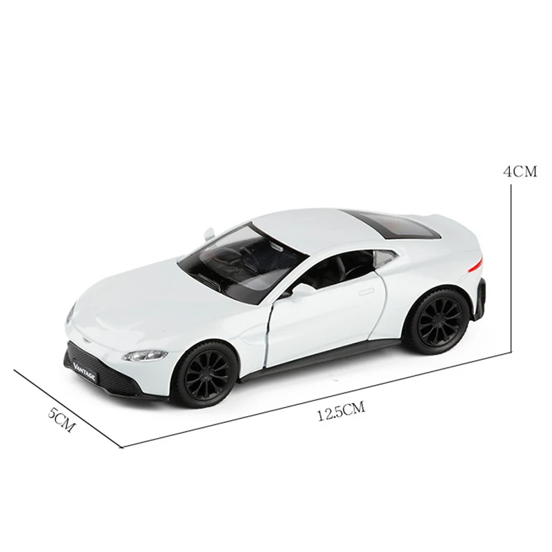 Литая металлическая Игрушечная модель автомобиля в масштабе 1:36 V8 Vantage Supercar Sport