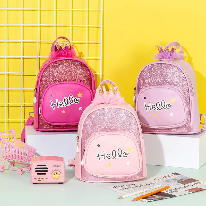 Детский мини-рюкзак, кошелек, милые блестящие школьные сумки для детей, школьный рюкзак для девочек, дорожная сумка, рюкзак
