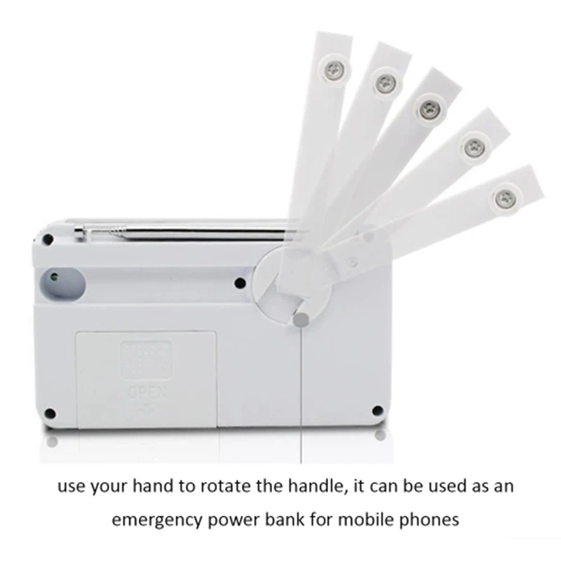 Солнечная энергия радио аварийный банк питания для мобильного телефона FM AM