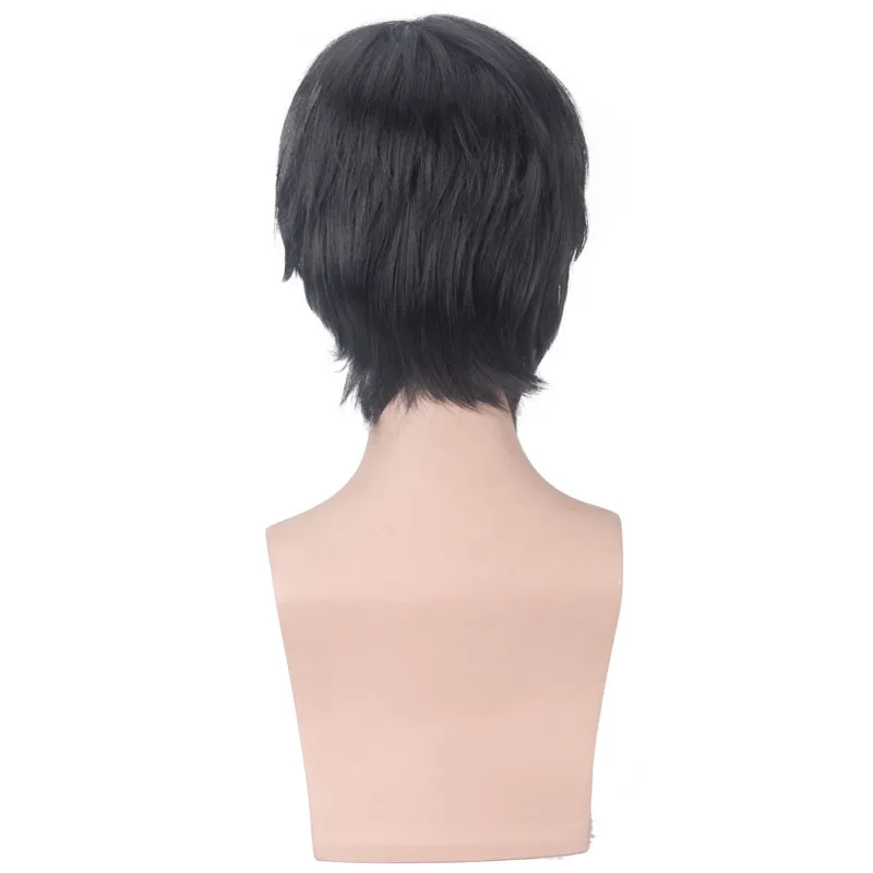 35cm Anime DARLING in the FRANXX Hiro Wig Cosplay Wigs Playing Black Hair Halloween 1:1 Cap |