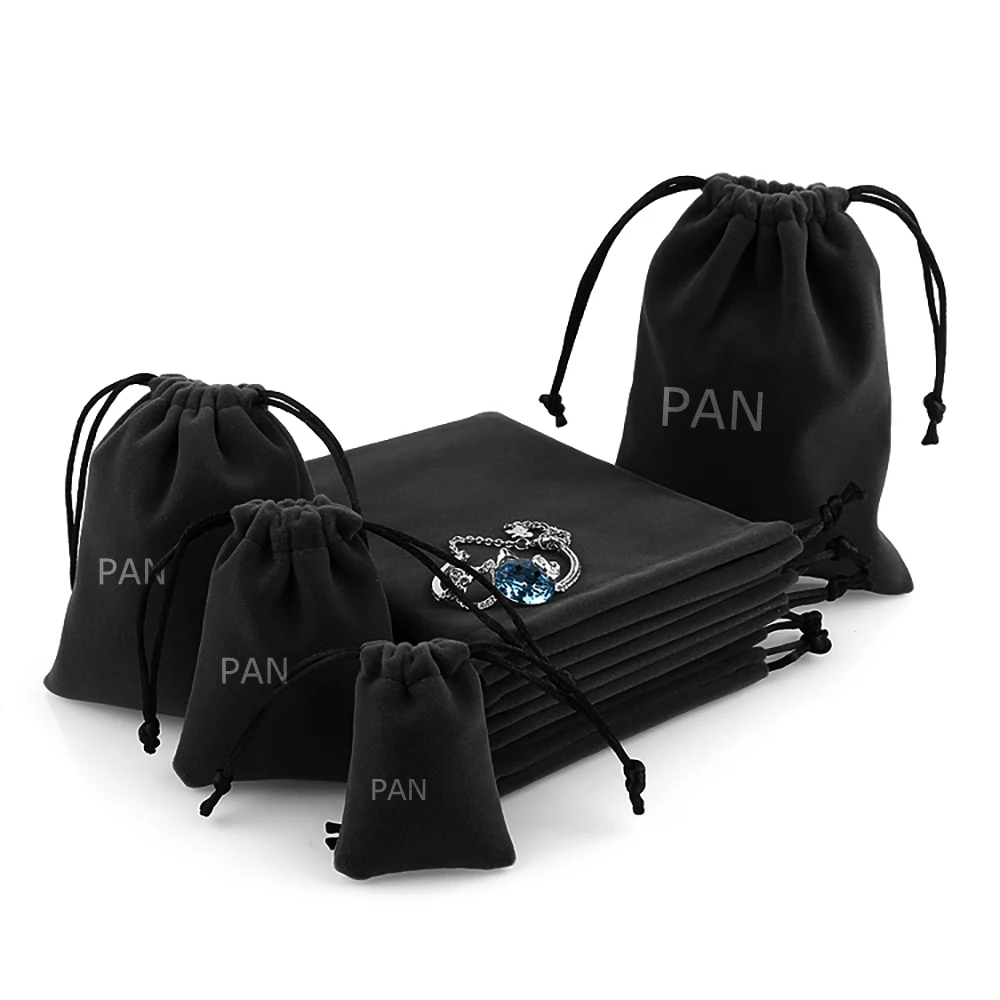 

10Pics SALE bag jewelry bag black bag charm earring women jewelry bag 5CMX7CM