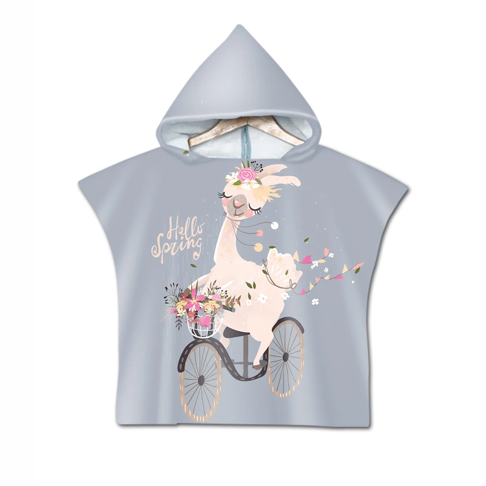 Пляжное полотенце накидка детское цветное милое пляжное альпака банное с