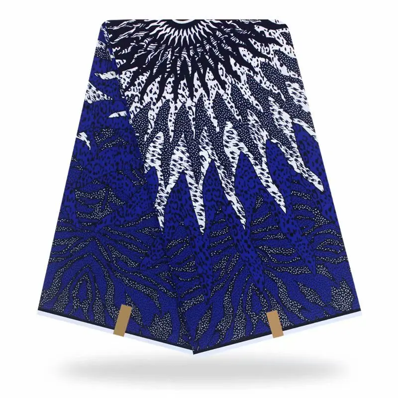 

Hot sale! 6 yards 100% Cotton Real African Fabric Print Wax Veritable Wax For Patchwork Sewing Free Shipping Y20722-23