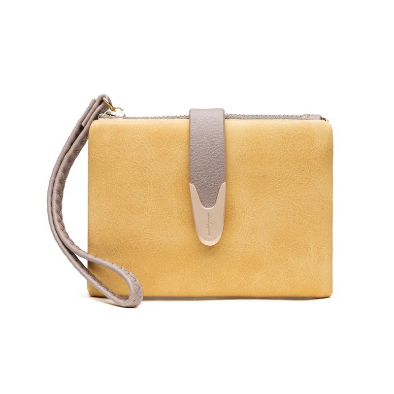 Yellow style2 WENYUJH, новинка, Женский Длинный кошелек из искусственной кожи, женские кошельки на молнии, клатч, кошелек для монет, женские кошельки, сумочка для денег, porte feuille femme - Цвет: Yellow style2